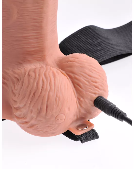 Fetish Fantasy 10 Inch Hollow Rechargeable Strap-on Remote