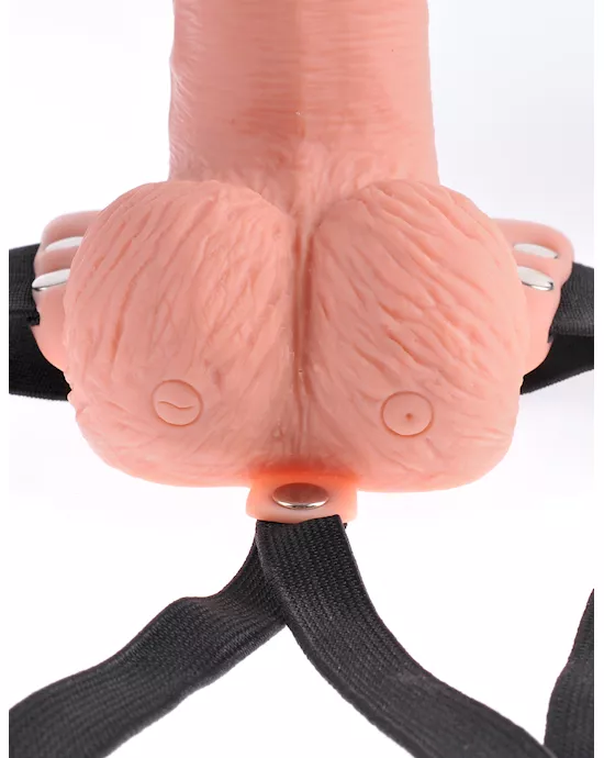 Fetish Fantasy 6 Inch Hollow Rechargeable Strap-on Remote