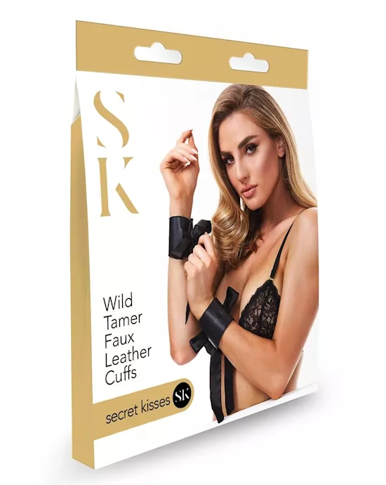 Secret Kisses - Faux Leather Cuffs