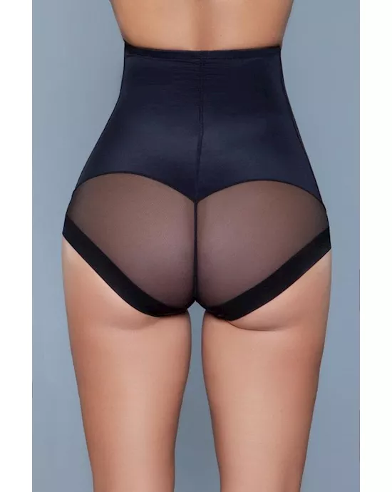 PeachySoftShapewearBriefBlack