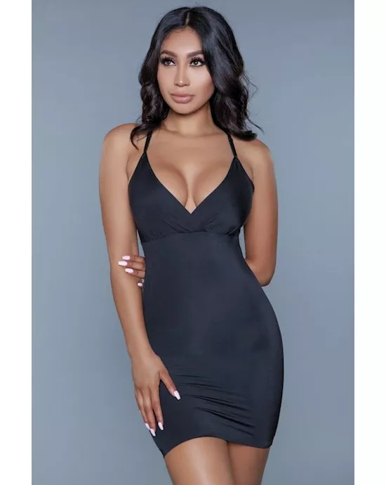 CurvedCrazeShapewearDressBlack