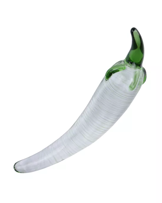 Lucent Clear Chilli Glass Massager