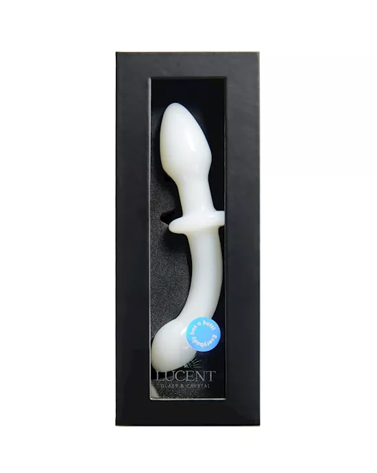 Lucent Pearl Double Ended Glass Massager