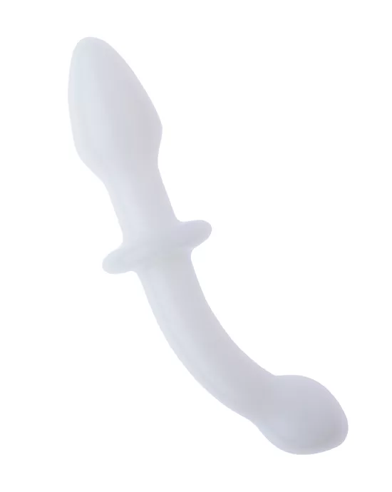LucentWhiteGlassButtPlug
