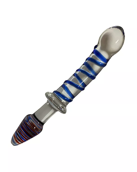 LucentSwirledGlassButtPlug
