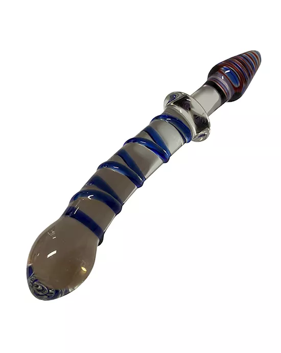 Lucent Swirled Glass Butt Plug