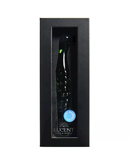Lucent Verde Bubble Glass Massager - 7.8 Inch