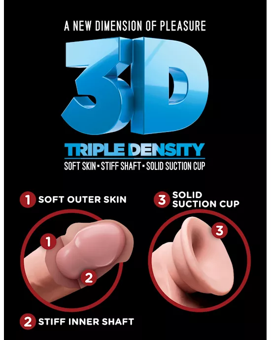 King Cock Plus Triple Density Fat Cock With Balls