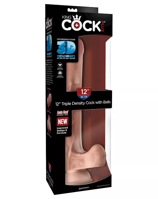 King Cock Plus Triple Density Cock With Balls
