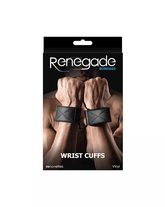 Renegade Bondage Wrist Cuff Black