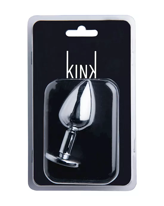Kink Range Alloy Love Heart Gemmed Butt Plug - 2.7 Inch