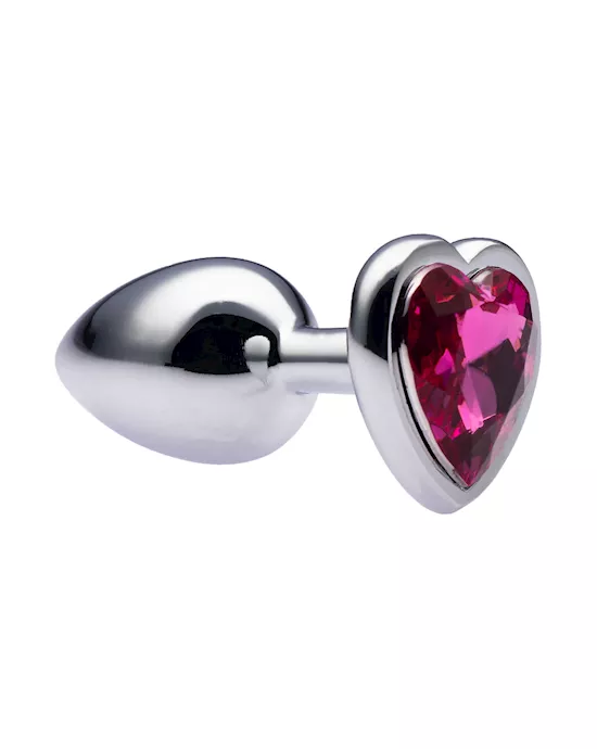 Kink-MetalLoveHeartGemButtPlug28mmx70mmweight52g