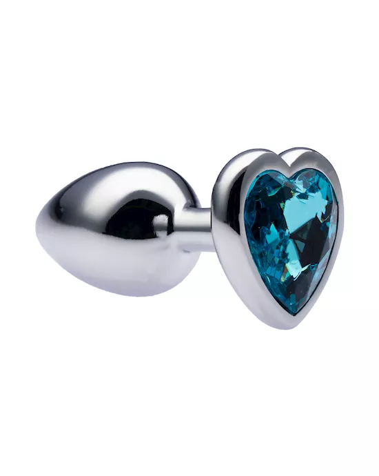Kink-MetalLoveHeartGemButtPlug28mmx70mmweight52g
