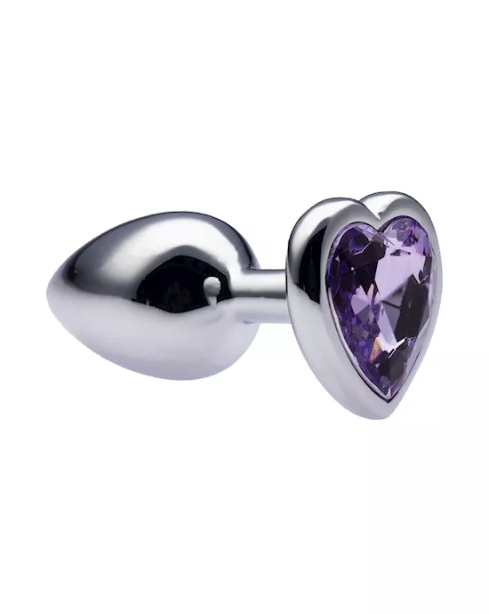 Kink-MetalLoveHeartGemButtPlug28mmx70mmweight52g