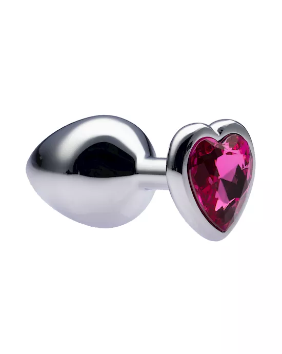 Kink-MetalLoveHeartGemButtPlug34mmx83mmweight90g
