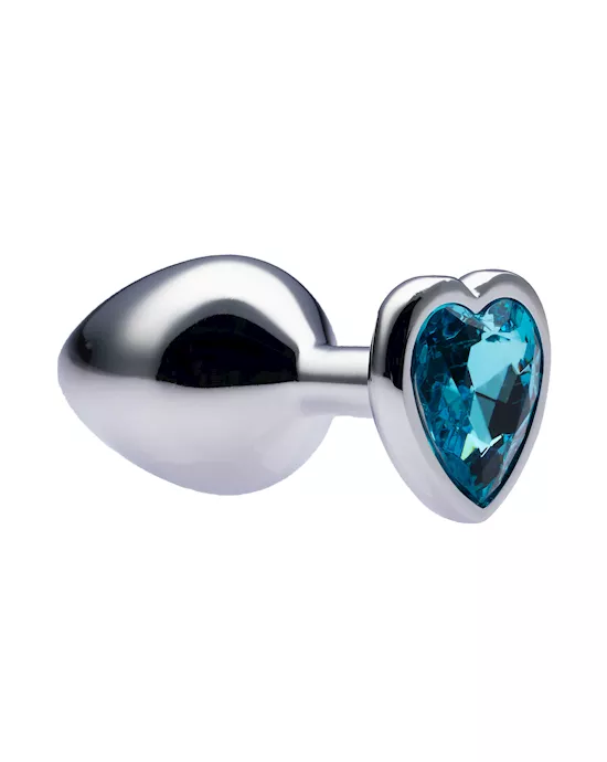 Kink-MetalLoveHeartGemButtPlug34mmx83mmweight90g