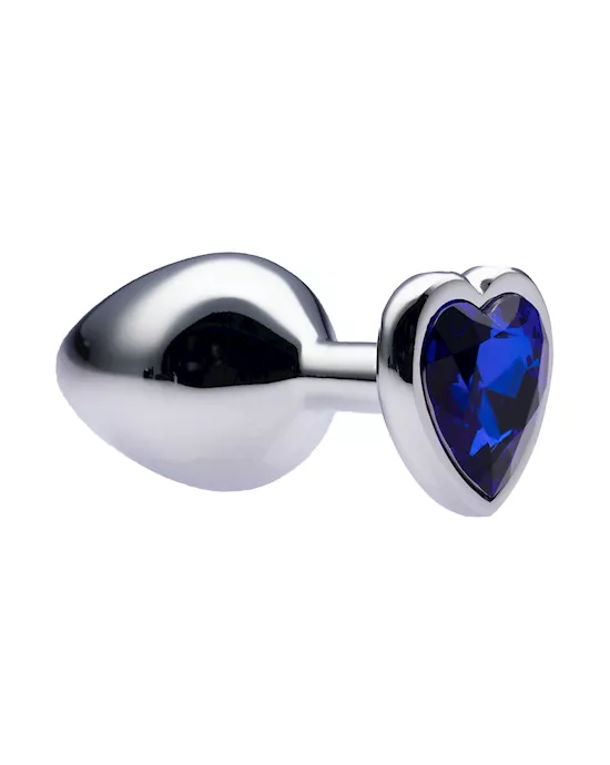 Kink-MetalLoveHeartGemButtPlug34mmx83mmweight90g