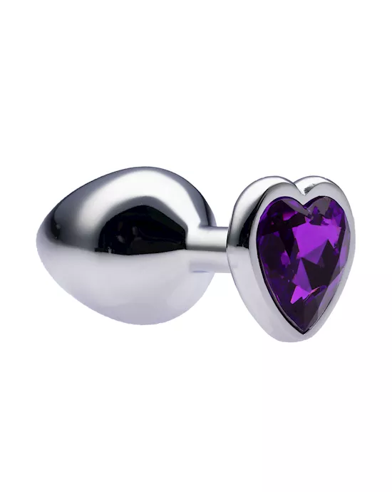 Kink-MetalLoveHeartGemButtPlug34mmx83mmweight90g