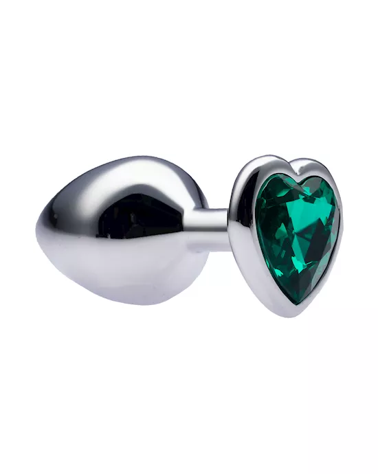Kink-MetalLoveHeartGemButtPlug34mmx83mmweight90g