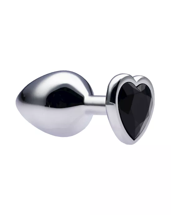 Kink-MetalLoveHeartGemButtPlug34mmx83mmweight90g