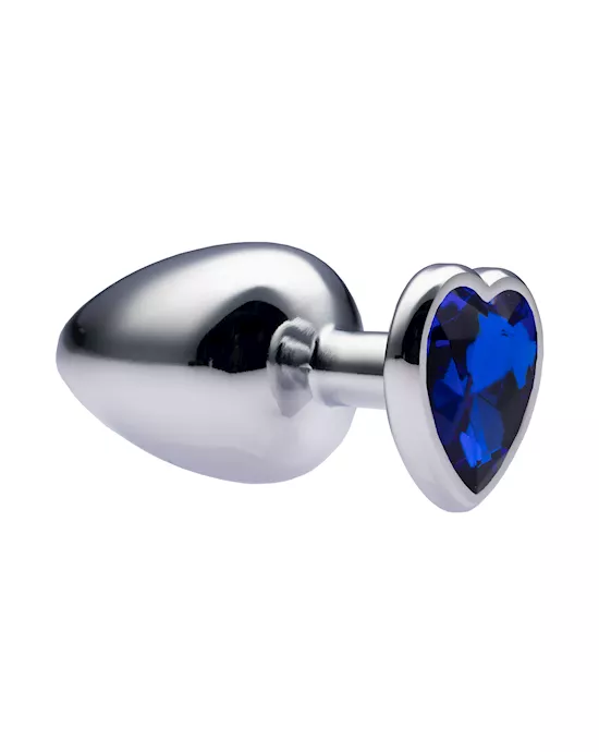 Kink-MetalLoveHeartGemButtPlug41mmx94mmweight162g