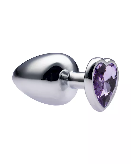 Kink-MetalLoveHeartGemButtPlug41mmx94mmweight162g