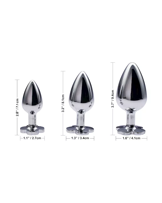 Kink Range Flower Gem Butt Plug - 3.2 Inch