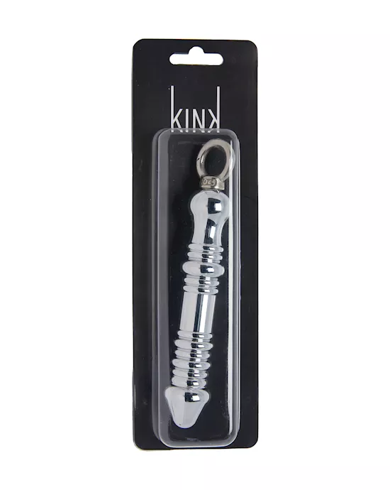 Kink Range Metal Phallic Plug With Ring