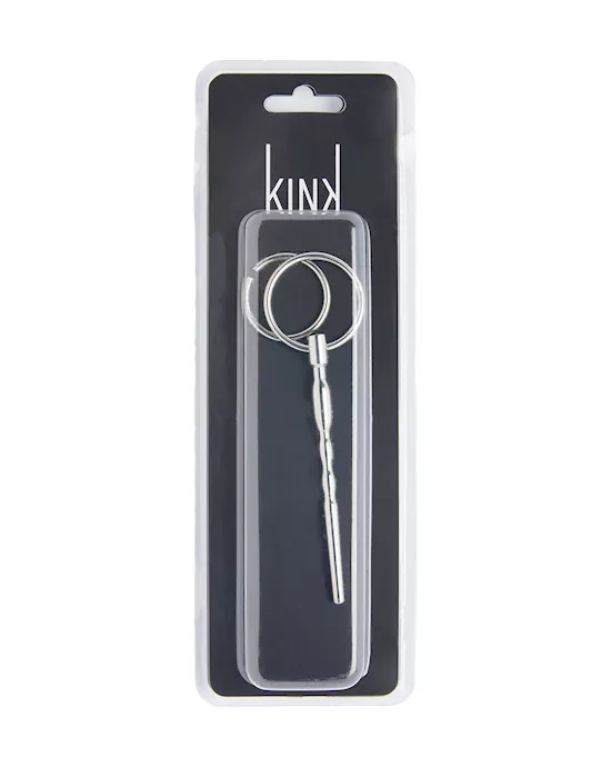 Kink Range Stainless Steel Beaded Penis Plug - 4 Inch