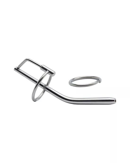 Kink-ShortStainlessSteelRingandPenisPlug115mmx7mmWeight31g