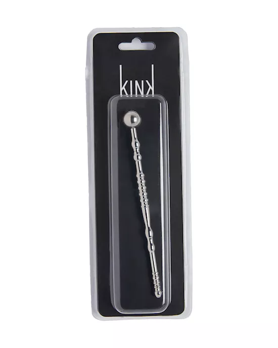 Kink Range Stainless Steel Ribbed Penis Plug - 5.7 Inch