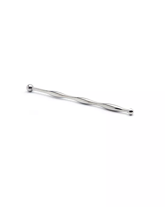 Kink-BallTippedRibbedPenisPlug155x10mmWeight31g