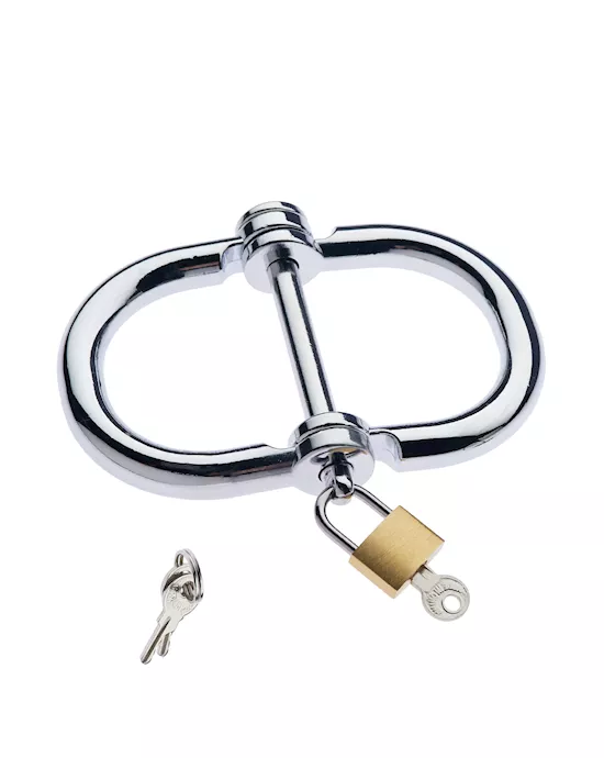 Kink Range 3 Ring Bondage Cuffs - Medium