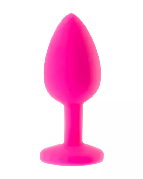 Kink Range Silicone Gemmed Butt Plug - 2.8 Inch