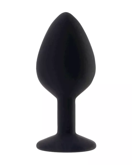 Kink Range Silicone Gemmed Butt Plug - 3.1 Inch