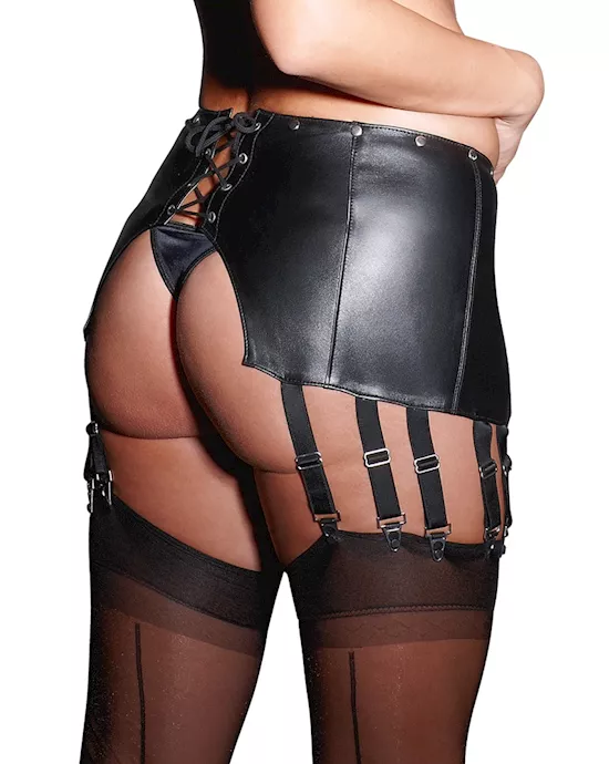 Leather Suspender Belt