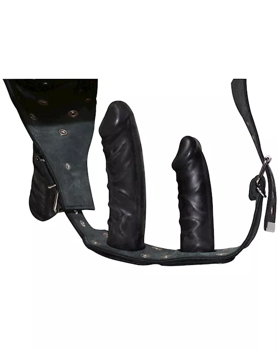 Leather String Dildo Set