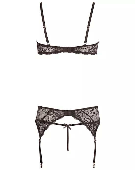 Serena Suspender Set With Gems