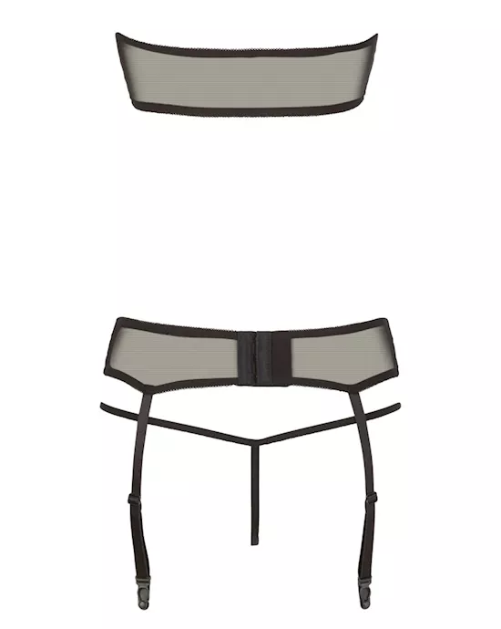 Embroidered Suspender Set