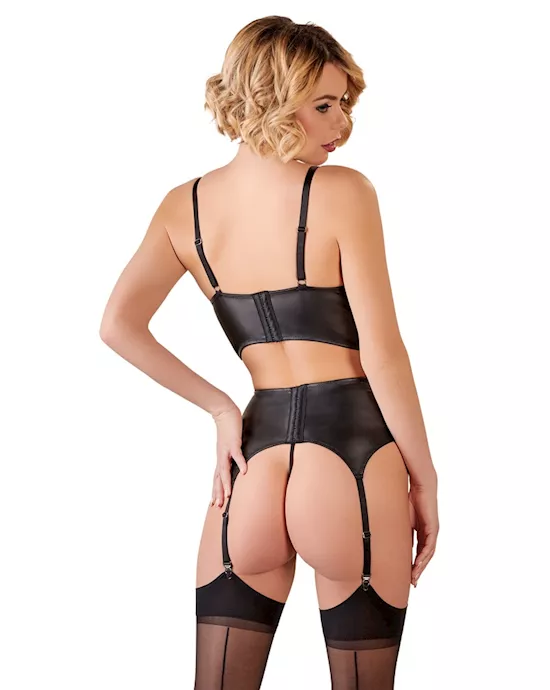 Leslie Shelf Bra Suspender Set