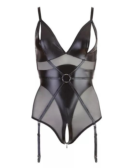 Wetlook Bondage Ring Bodysuit