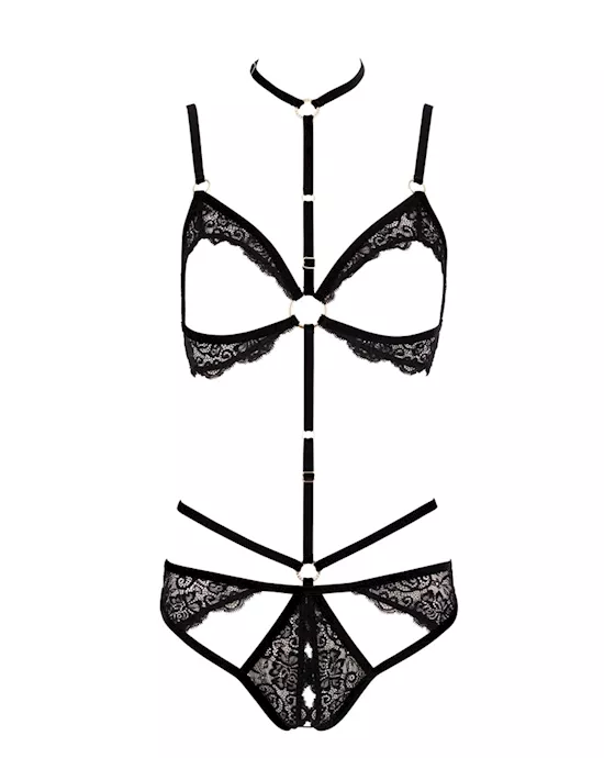 Velvet Strap Bodysuit