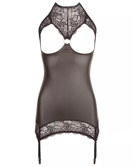 Cupless Dress With Suspenders