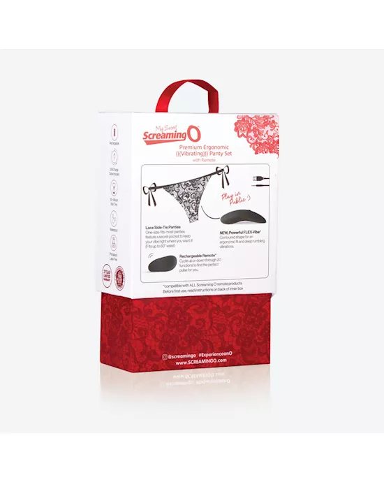 My Secret Remote Control Vibrating Panty Set