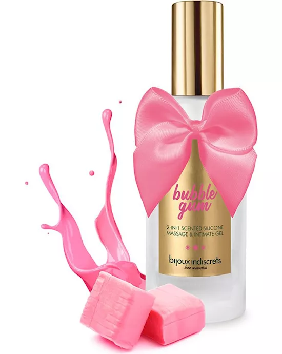 BubbleGum2in1ScentedSiliconeMassageandIntimateGel