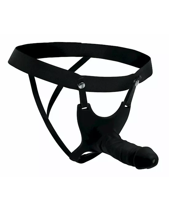 Size Matters Hollow Silicone Dildo Strap-on - 6 Inch