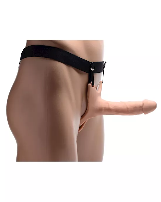 Size Matters Hollow Silicone Dildo Strap-on