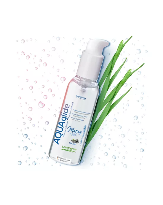 Aquaglide Massage And Glide Liquid - Lemongrass