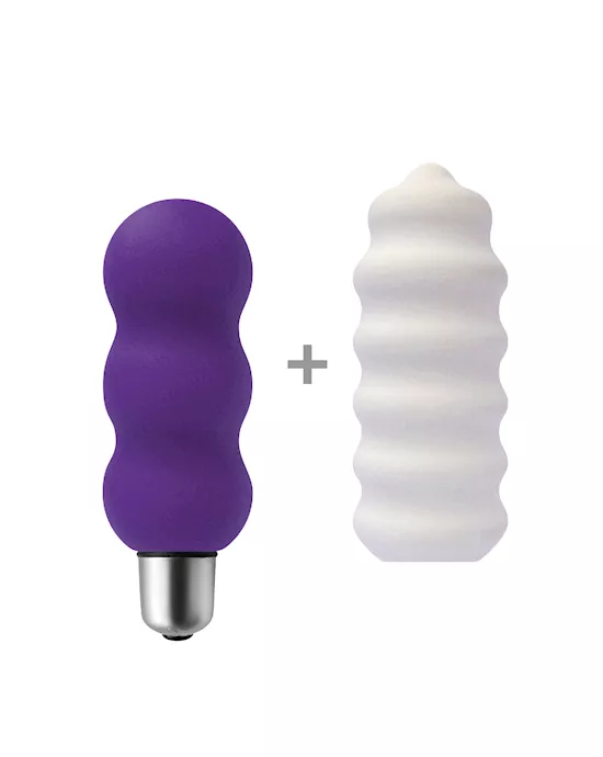 Joystickmicro-setPapillonViolettWeiß