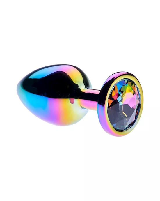 Kink Range Rainbow Anal Plug - 3.2 Inch